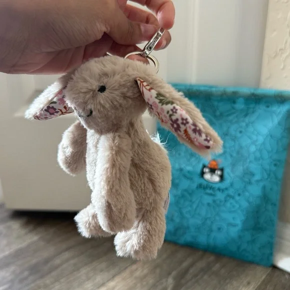 Jellycat | Toys | Jellycat Blossom Beige Bunny Petal Bag Charm